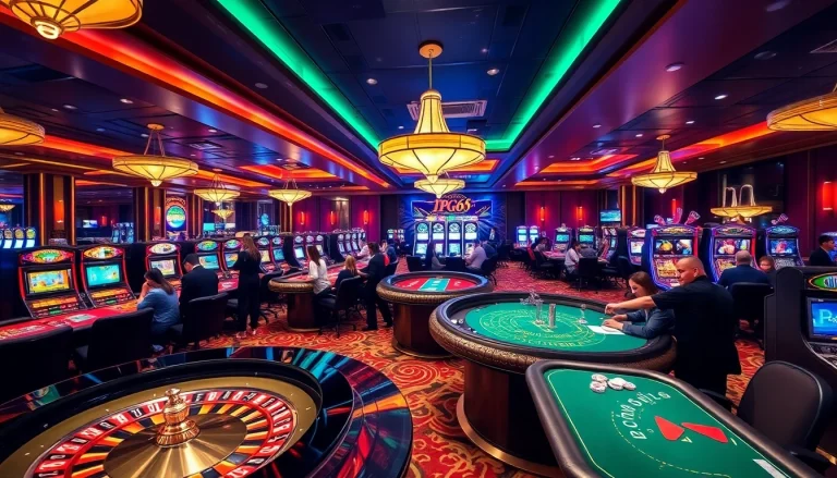Experience the excitement of PG66 at a luxurious casino table with vibrant gaming action.