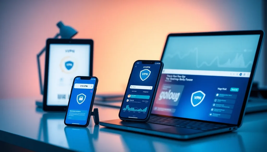 快连vpn下载 showcased on devices highlighting security and user-friendly interface