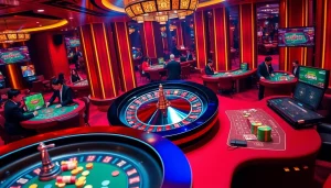 Experience the excitement of XN 88 with vibrant casino tables and engaging roulette action.