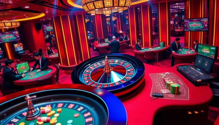 Experience the excitement of XN 88 with vibrant casino tables and engaging roulette action.