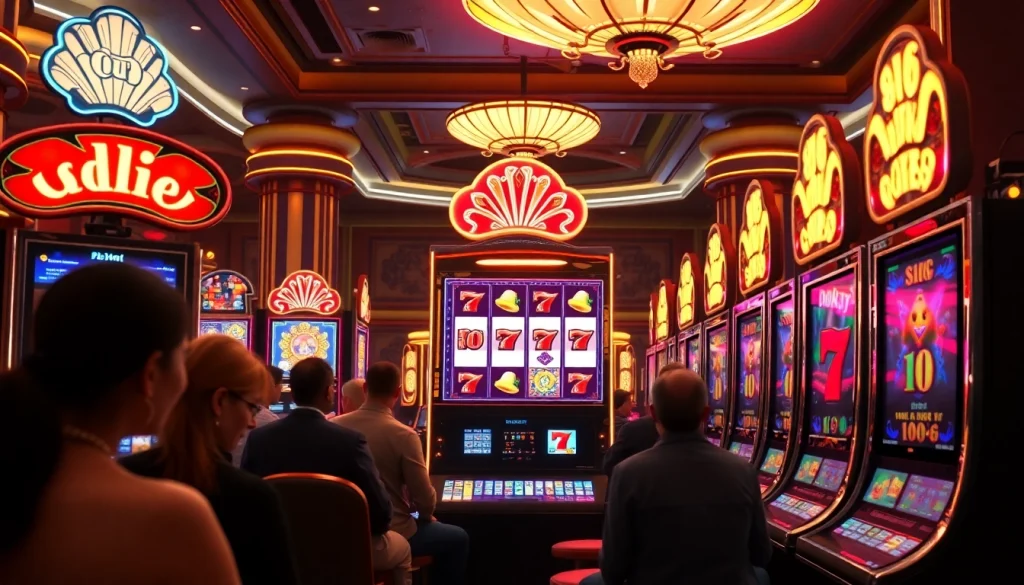 Mendorong keberuntungan petanitoto dengan suasana kasino yang hidup dan penuh warna.