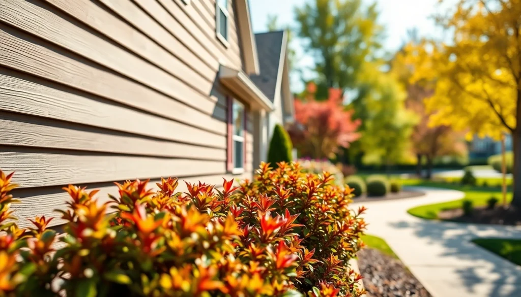Install vinyl siding to enhance your home's exterior beauty with colorful textures.
