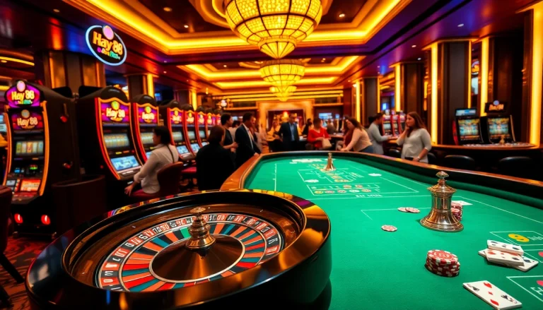Experience luxury and excitement at Hay 88 with vibrant casino tables and thrilling games.