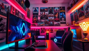 Enhance your gaming experience at https://www.gamelevate.com with a vibrant gaming setup and accessories.