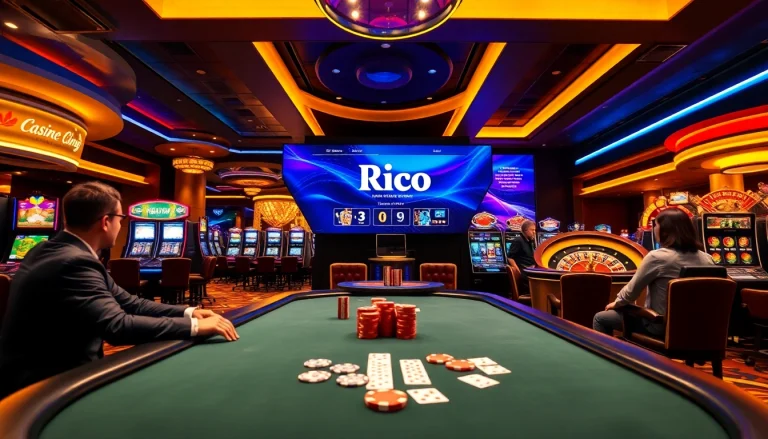 Experience the thrill of Rio Login while playing poker at a vibrant casino.