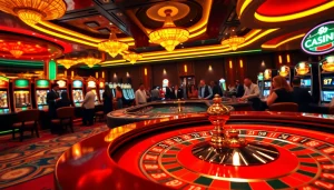 Exciting casino scene featuring S8 logo on chips as players enjoy roulette.