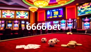 Engage in thrilling gambling with 6666bet Login displayed on a stylish casino interface.