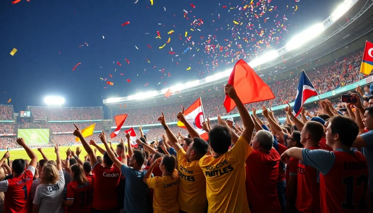 Cheering fans at https://thesportstribune.in highlight the excitement of sports events.