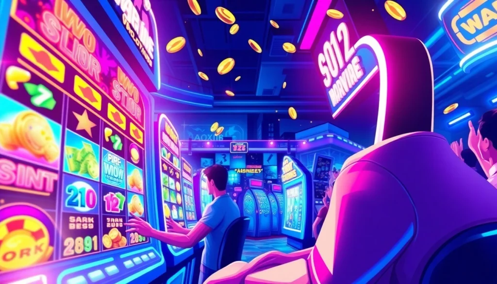 Live action on zoom188 with vibrant slot machine and dynamic player experience