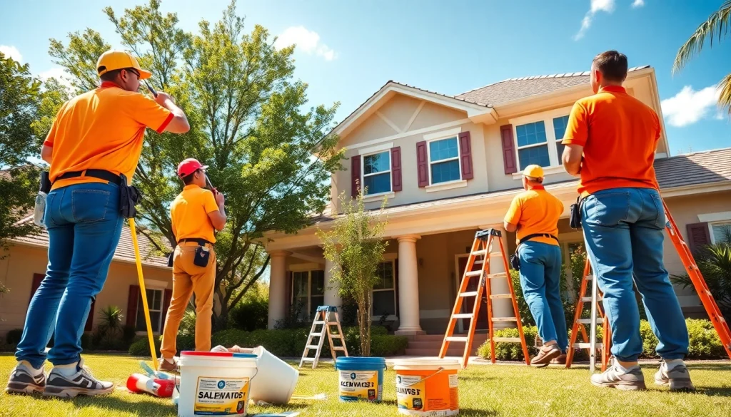 Enhance your home with expert painting services from https://33626painters.com, showcasing a professional team at work.