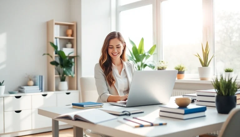 Créer avec anneduboc.fr une ambiance de travail moderne et inspirante dans un bureau lumineux.