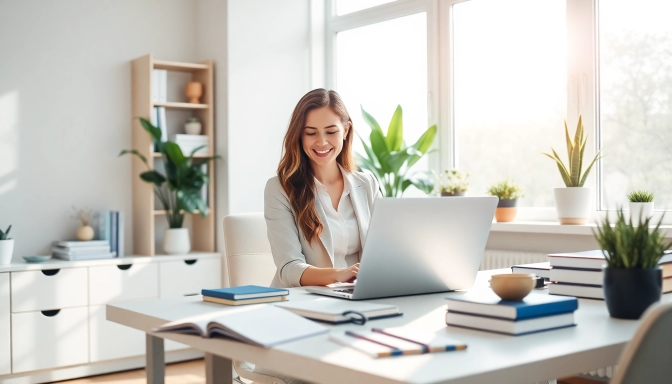 Créer avec anneduboc.fr une ambiance de travail moderne et inspirante dans un bureau lumineux.