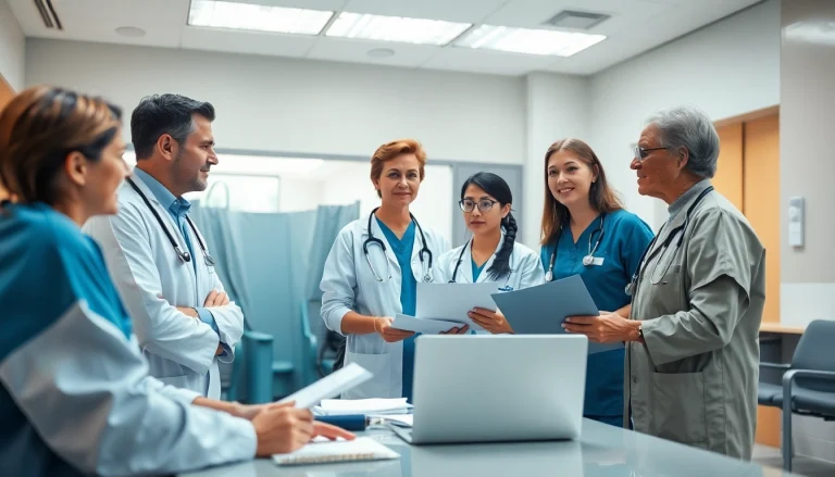 Engaged healthcare professionals at https://tweestedenziekenhuis.nl collaborating on patient care.