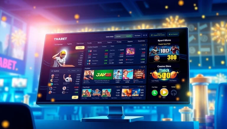 Online betting interface showcasing the excitement of THABET at https://tha-bet.pro/ with live games and sports betting options.