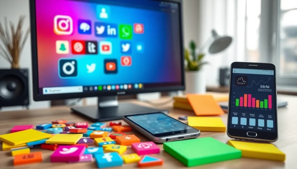 Increase engagement and followers at https://boost-social-media.com with a vibrant digital marketing setup.