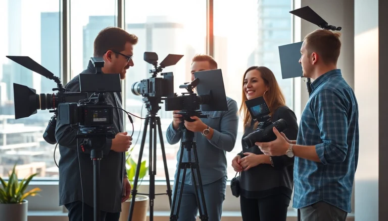 Engaged team showcasing professional collaboration at a Video Production Company Calgary.