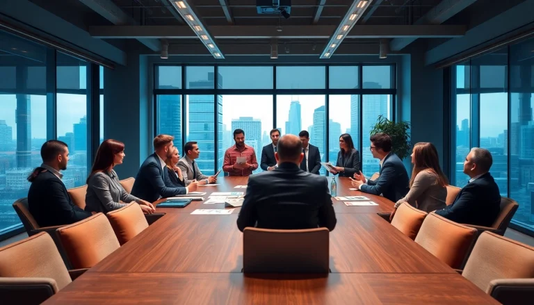 Team collaboration at a professional Agency office showcasing innovation and creativity.