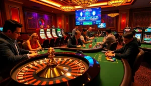 Experience the thrill of sports betting and casino excitement with ดูบอลสด วันนี้ in a luxurious casino atmosphere.