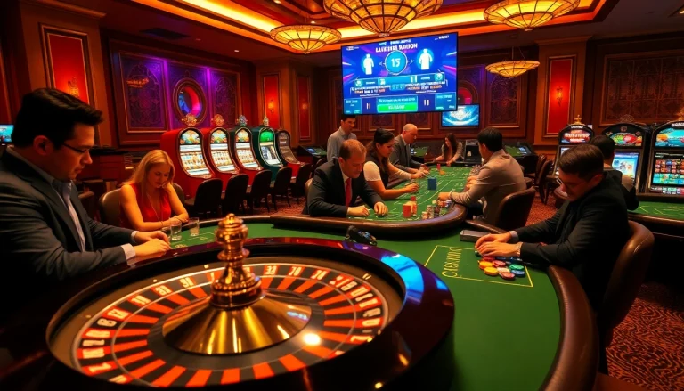 Experience the thrill of sports betting and casino excitement with ดูบอลสด วันนี้ in a luxurious casino atmosphere.