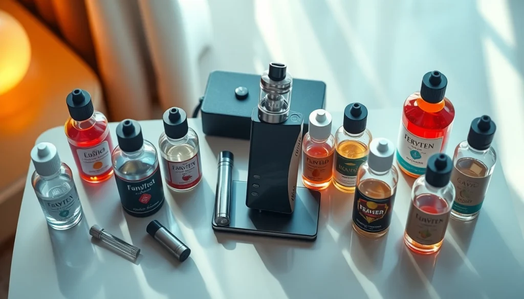Vape kit displayed with stylish pod and box mod, capturing a modern vaping lifestyle.