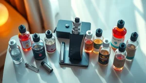 Vape kit displayed with stylish pod and box mod, capturing a modern vaping lifestyle.