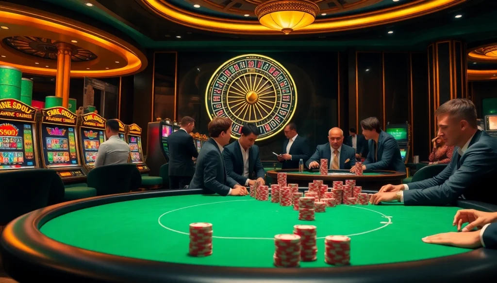 Experience the thrill of gambling at 188bet com with vibrant poker games, colorful chips, and exciting roulette.