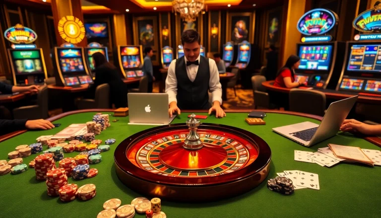 Experience high-stakes action at https://789p.build/ with vibrant casino tables and engaging dealers.