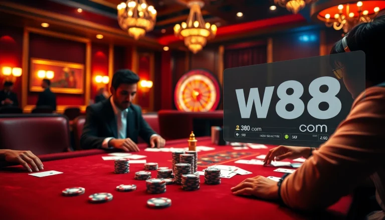 Experience the excitement of gambling with w88 com in a luxurious casino environment.