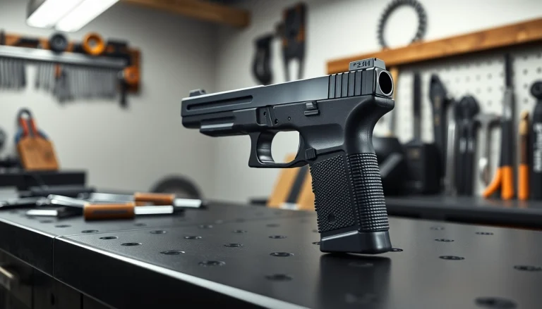 Explore the pf940v2 glock 17 frame kit with detailed textures and professional lighting.