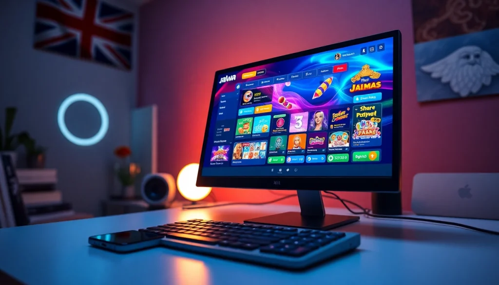 Engaging display of the jalva game interface with vibrant colors and game codes highlighting online gaming bonuses.