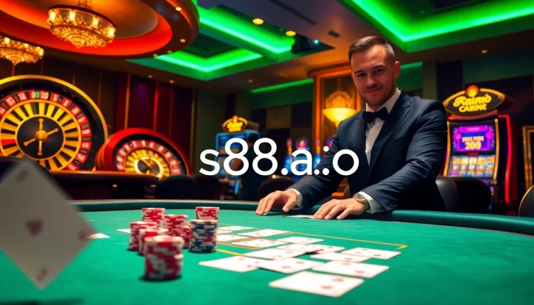 Experience exciting casino action at s88a.io with dynamic tables and vibrant gaming elements.