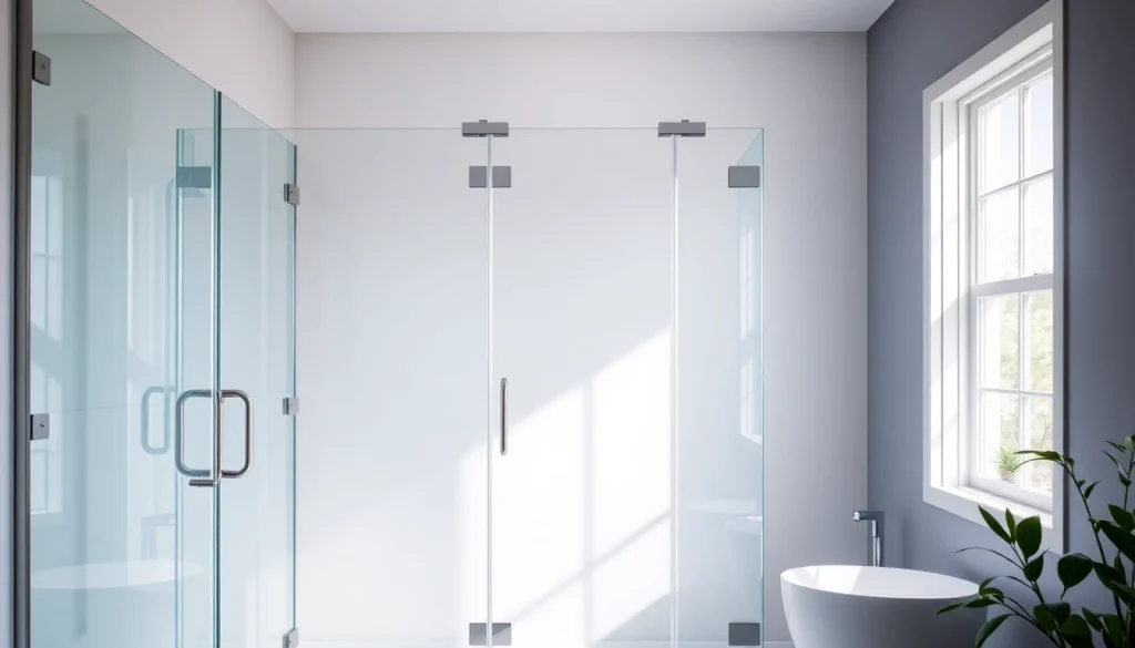 Explore stylish shower doors uk with sleek glass panels in a modern bathroom setting