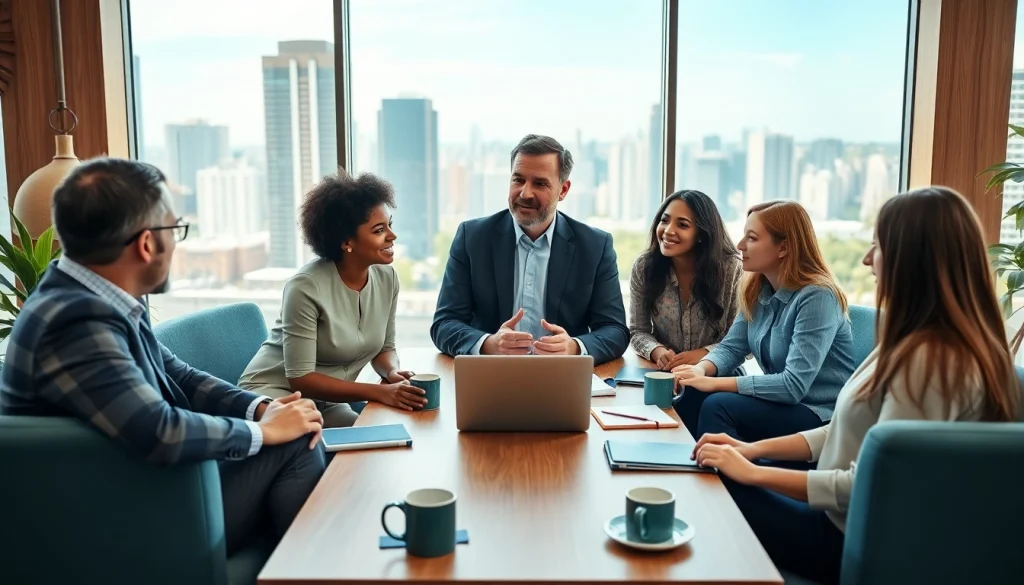 Empower your journey with a business coach near me, guiding entrepreneurs in a modern office.