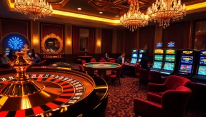 Experience the excitement of BDJL in a luxurious casino atmosphere with vibrant games.