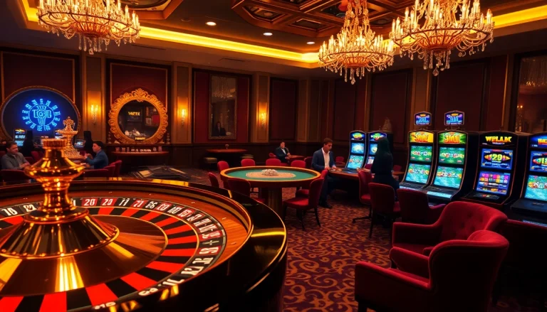 Experience the excitement of BDJL in a luxurious casino atmosphere with vibrant games.