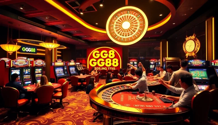 Immerse in the exciting world of GG88 with lively casino gaming and vibrant betting activities.