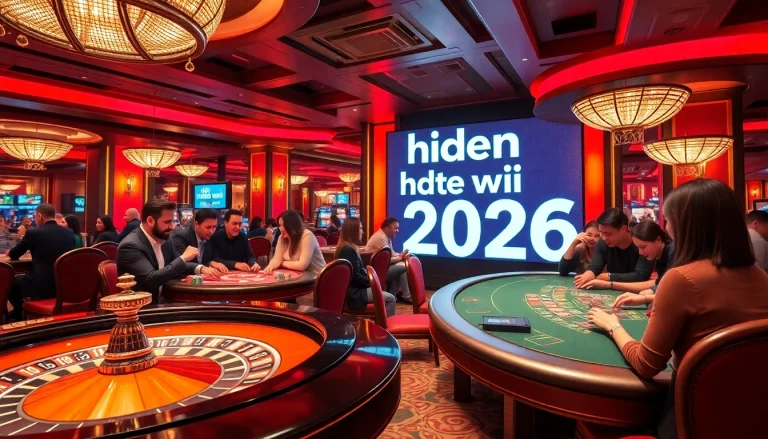 Experience the thrill of gambling with "hidden wiki 2026" at a luxurious casino table.
