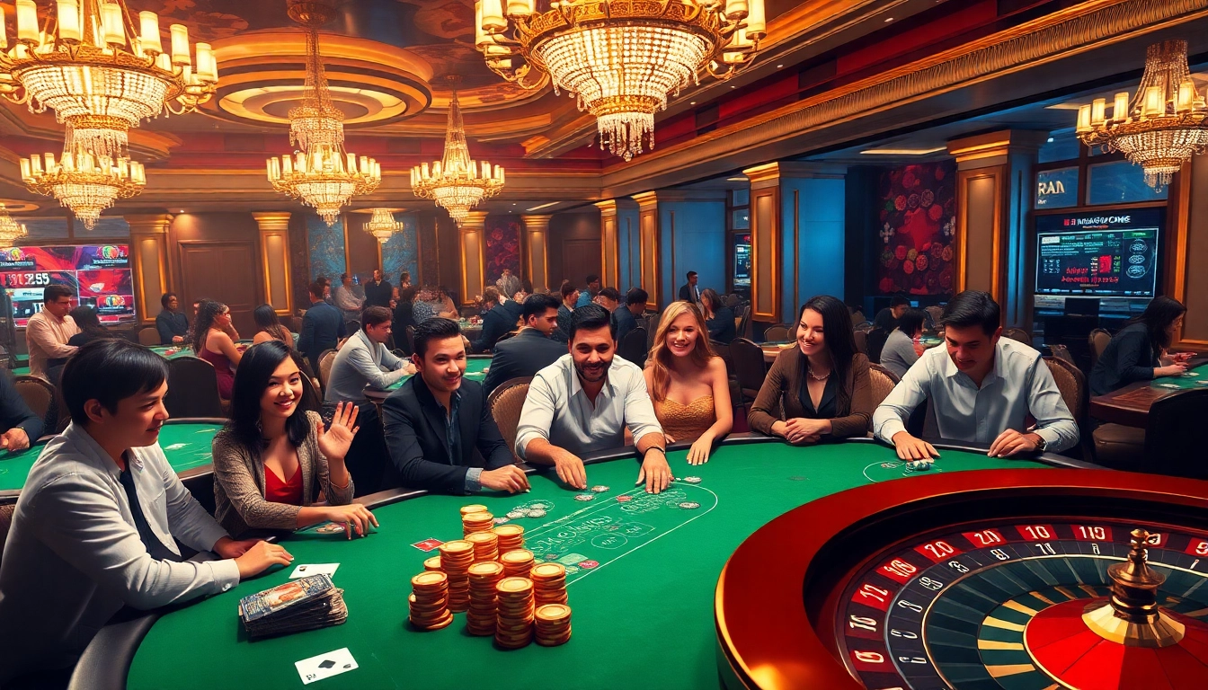 s88vip players experiencing excitement at high-stakes poker tables in a luxurious casino atmosphere.