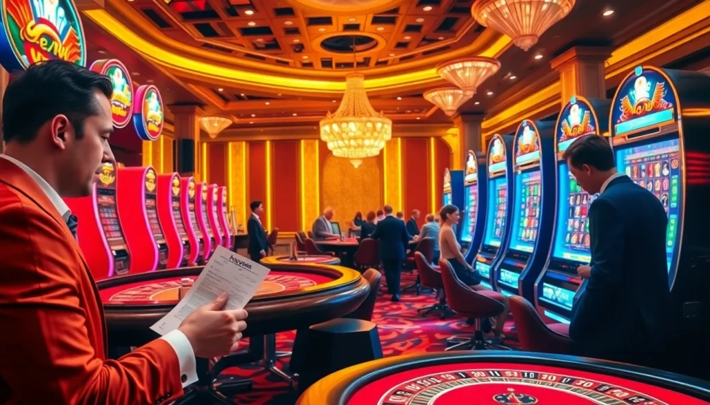 Experience excitement at Haywin's casino tables with players engaged in thrilling card games.