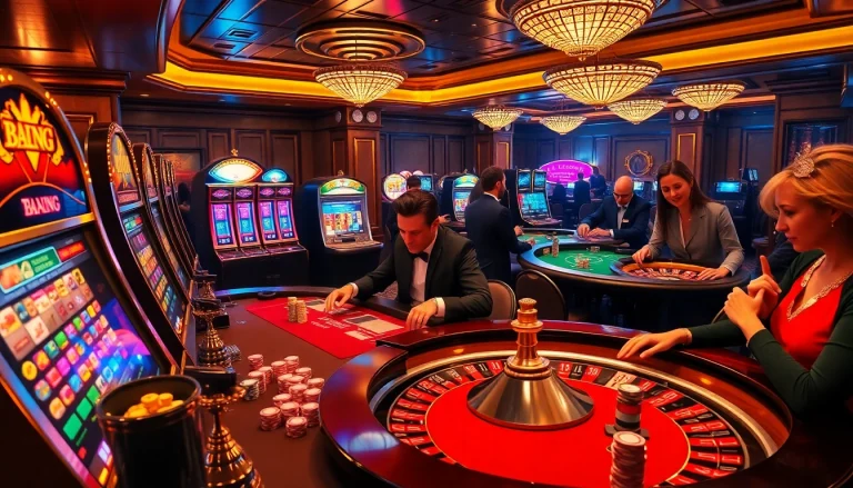 The hidden wiki 2026 visualizes an upscale casino with vibrant roulette wheels and engaging poker players.