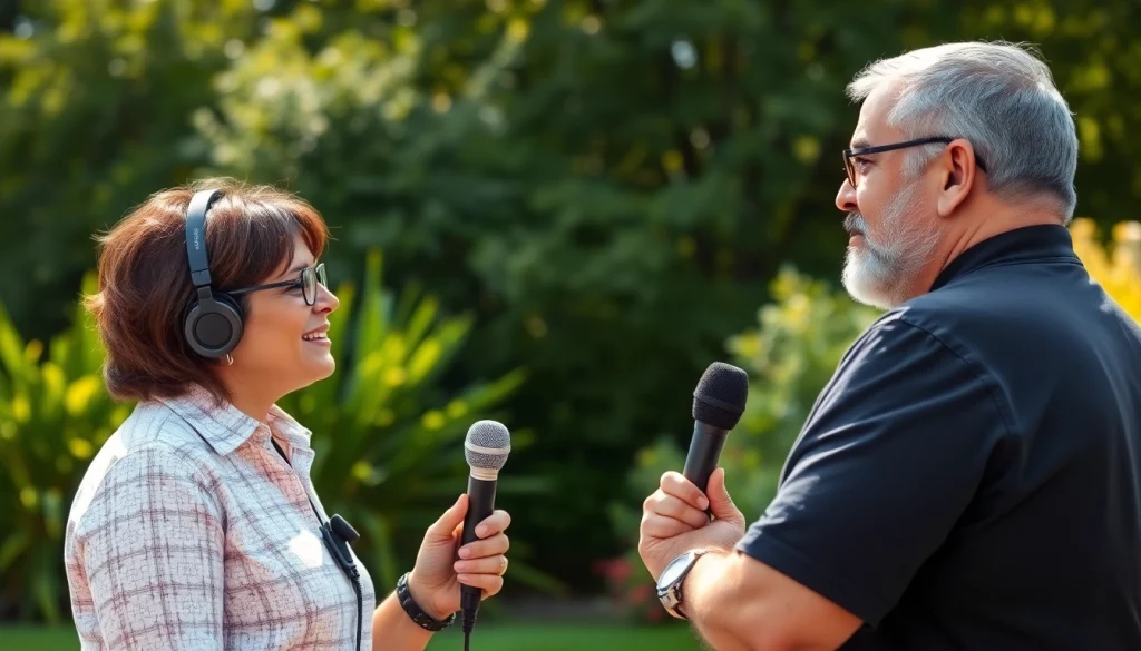 Capture of a journalist interviewing in Southern Maryland, highlighting community engagement via https://southernmarylandchronicle.com.
