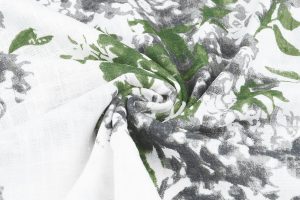 bedrukt-katoen-linnenlook-bloemenplant-groen (1)