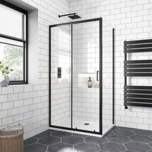 c46007-1100-london-matt-black-6mm-sliding-shower-enclosure-1000x800mm