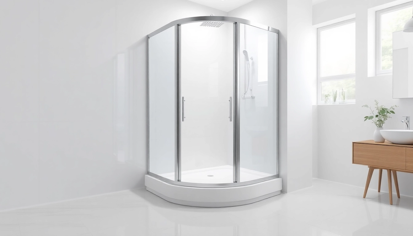 Duschkabine 80x80 eckeinstieg in modernem Badezimmer mit eleganten Details