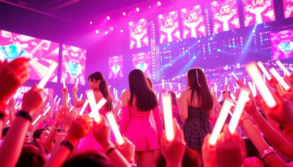BLACKPINK news: Members performing live, captivating fans with electrifying energy and vibrant visuals.