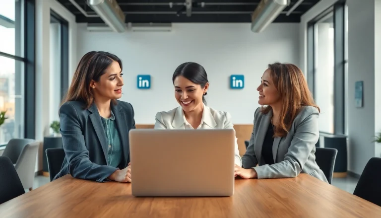 Engage to Rent LinkedIn account services in a modern business context with a professional ambiance.