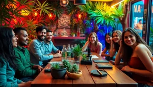Engage with Cannabis Clubs Lloret De Mar members enjoying a vibrant social setting.
