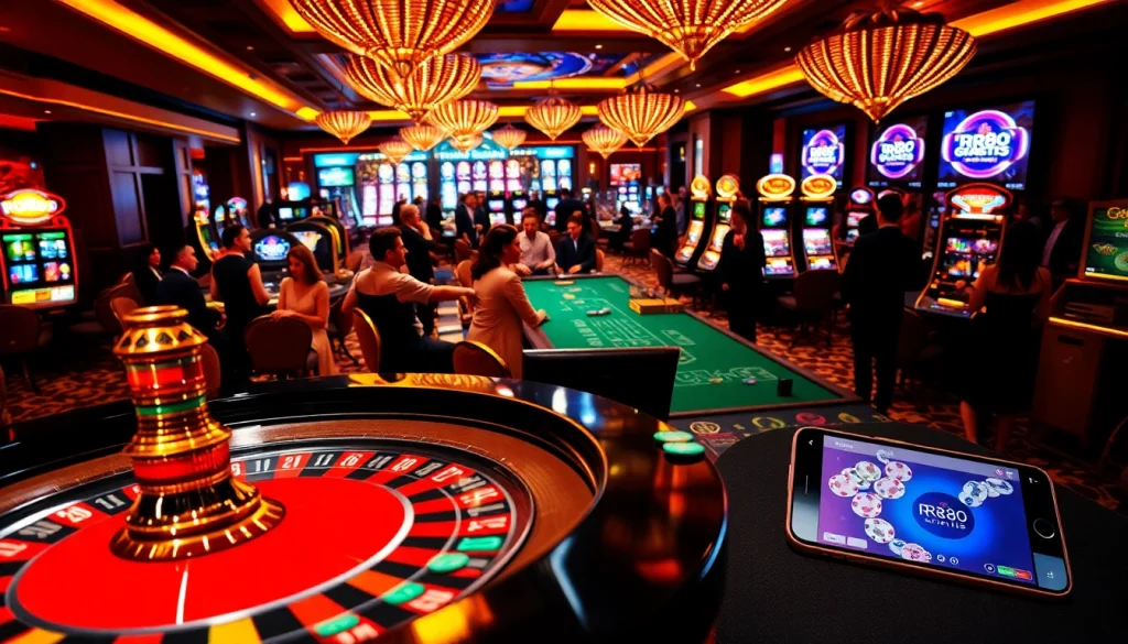 Experience thrilling casino moments with rr88 gratis at vibrant gaming tables and slot machines.
