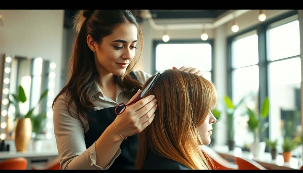 Transformarea unui hairstyle bucuresti cu un stilist talentat în acțiune.