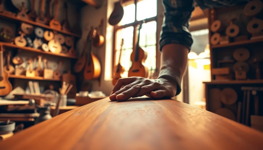 Creating laoutaris instruments showcases craftsmanship and artistry in a vibrant workshop.